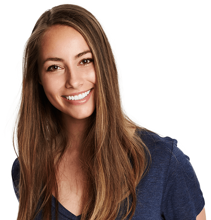 Smiling woman at dental office