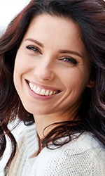 Woman with attractive teeth and gums