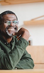 Man smiling with dentures in Studio City