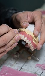 Dentures being made