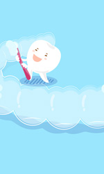 Illustration of teeth cleaning Invisalign