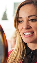 Woman with gorgeous smile