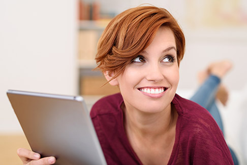 Young woman with healthy smile