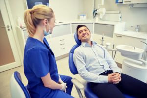 man at emergency dentist in Studio City